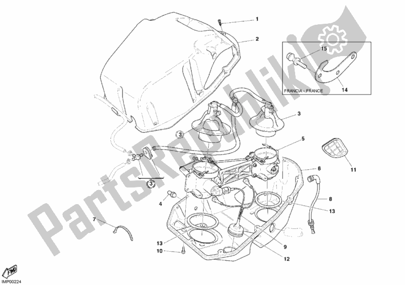 Toutes les pièces pour le Corps De Papillon du Ducati Superbike 749 S 2005